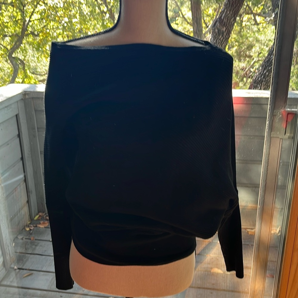 Reiss black boat neck sweater